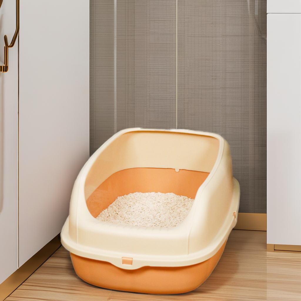 Wholesale Hot Sale Pet Products Cleaning Plastic thicken Cat Toilet Box Trays Simple Cat Litter Shovel Cat Litter Box