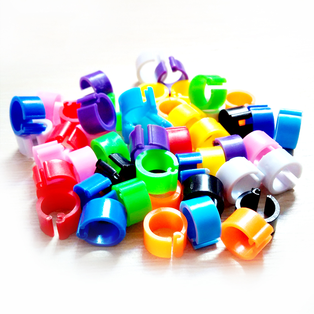 Wordless Bayonet Identification Ring Pigeon Foot Ring 10 Colors Optional Carrier Pigeon Supplies Pigeon Tools