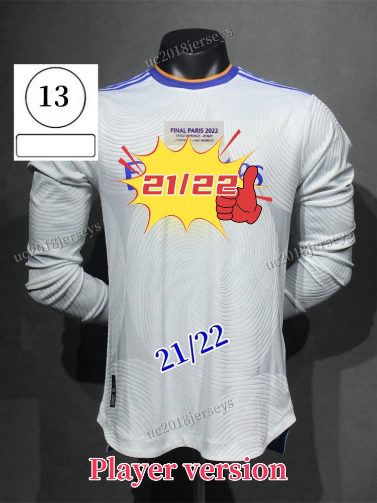 S-3XL 2021 2022 Player version Retro classic Real soccer jerseys 13 14 15 16 17 18 19 20 21 22 BENZEMA MARCELO BALE SERGIO RAMOS Ronaldo home football shirt