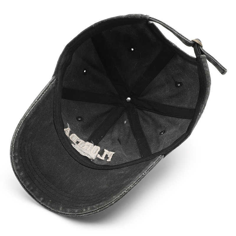 Ball Caps Hat for women in spring and autumn washed made with old letters embroidered duckbill hat outdoor mens travel sun protection shading baseball