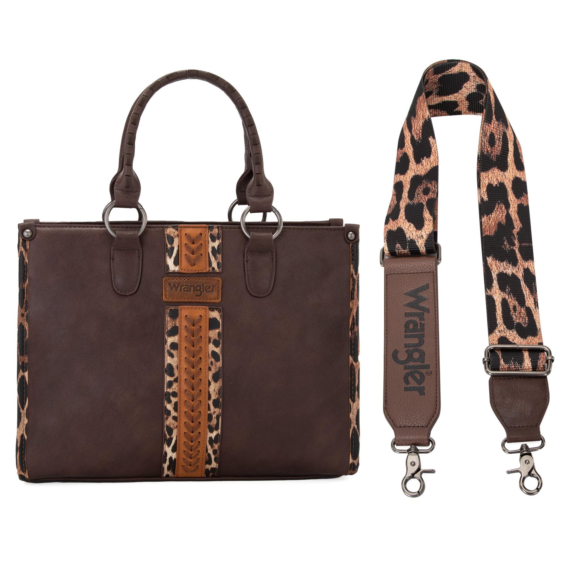 Cross-border leopard print cow color matching simple retro Tote bag tote bag braided zipper multi-functional crossbody bag women