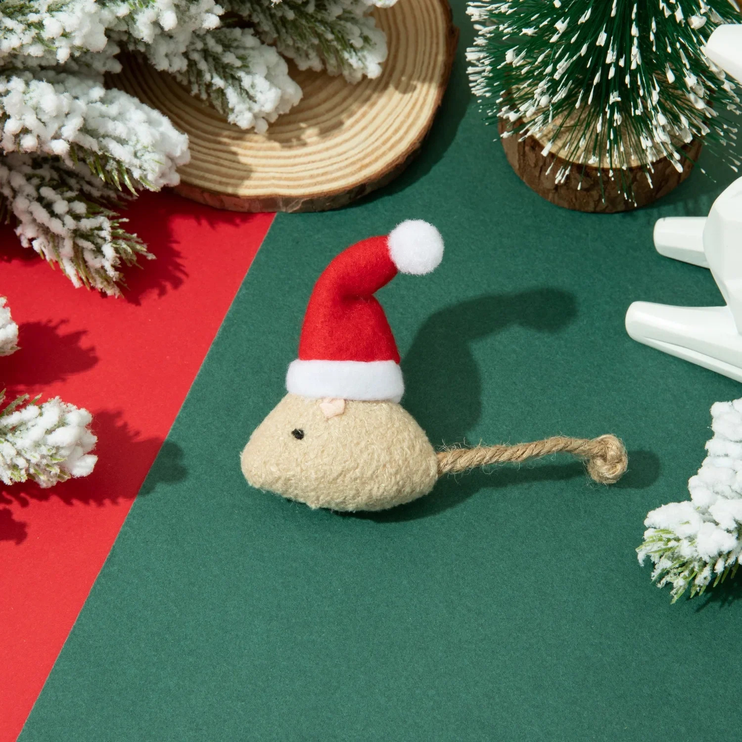 Christmas Pet Supplies Cat Mint Small Mice with Cat Grass Cats To Relieve Boredom Interactive Fun Playing with Pet Toys 241125