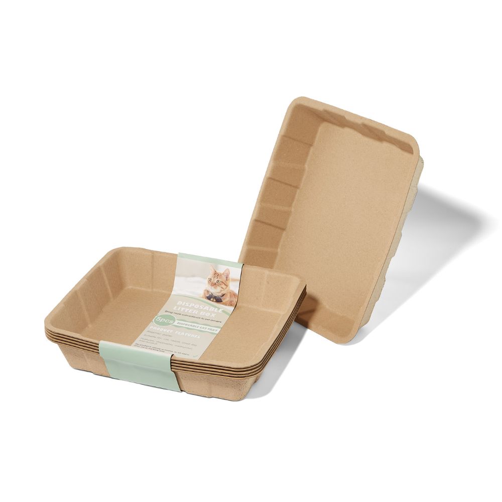 Convenient Disposable Cat Litter Box 1 Pack of 5 Disposable Cat Toilet