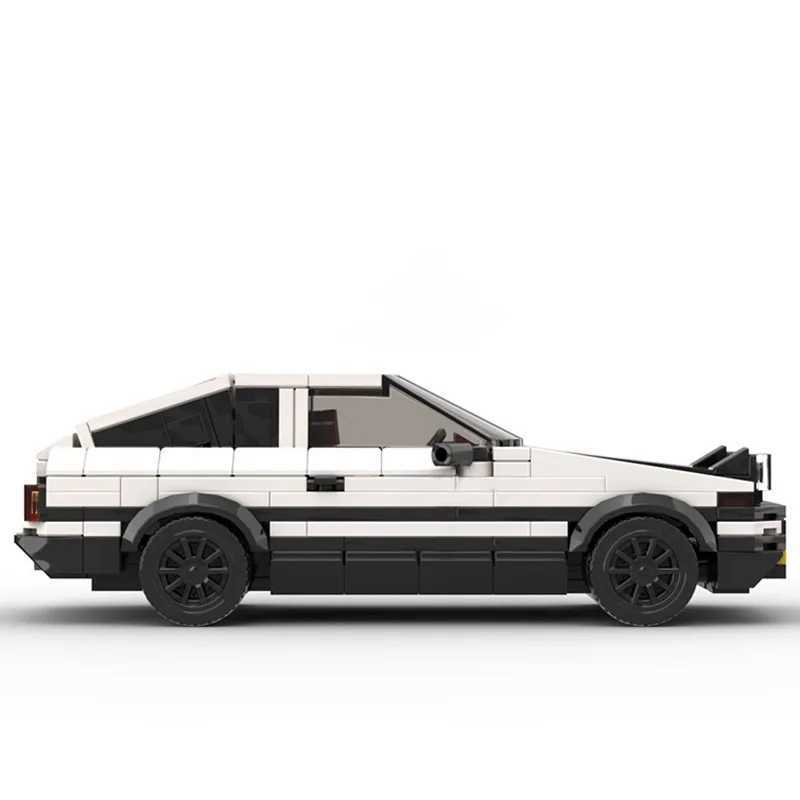 401 pieces of Moc Movie original D car Toyota Akio AE86 car model building block creative assembly building block toys children DIY Christmas gifts M2