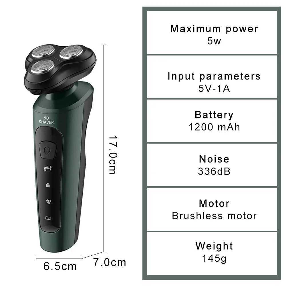 Electric Shavers for Men Waterproof Electric Trimmer Razor Wet Amp Full-body Wash Beard Knife Four-in-one Rechargeable RazorXJ241207