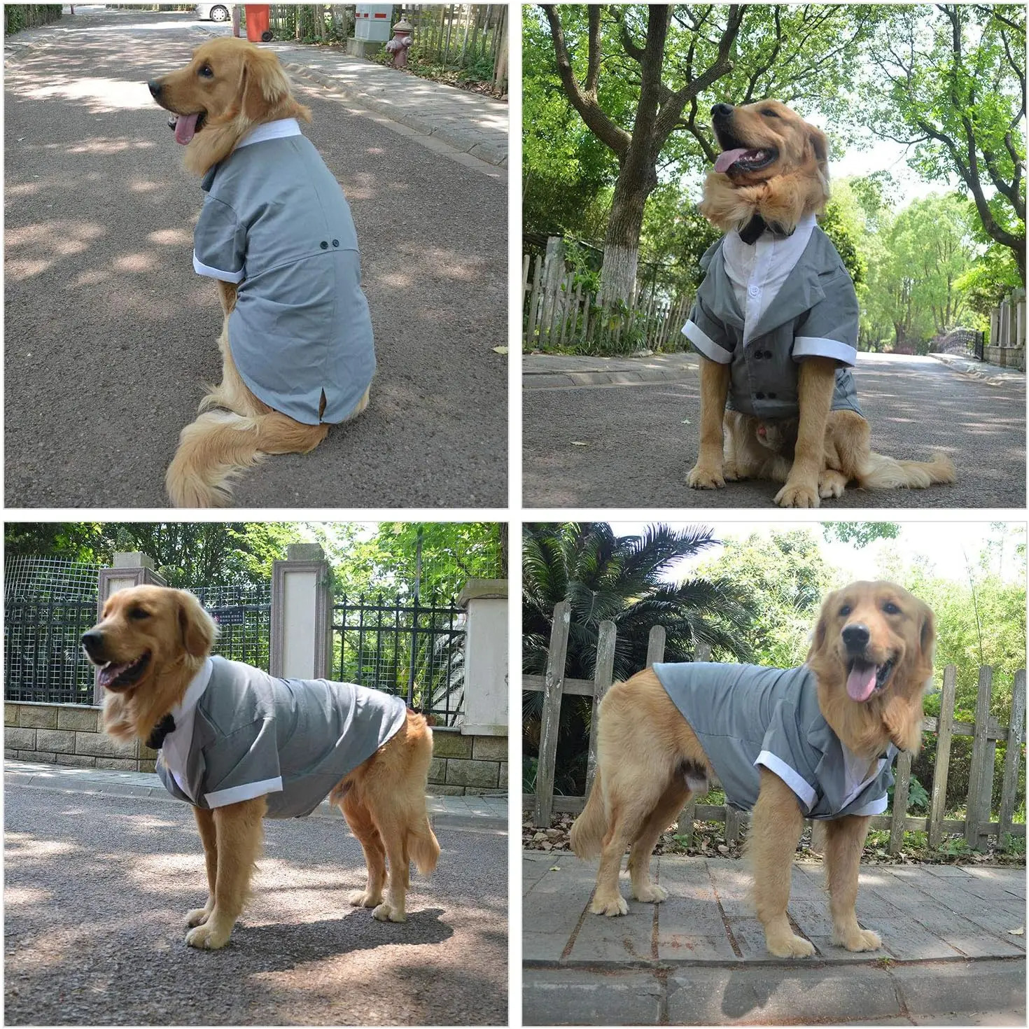 Formal Tuxedo Suit with Black Bow Tie for Dogs Pet Costume Wedding Clothes Large Medium Small Dogs Cat 241125