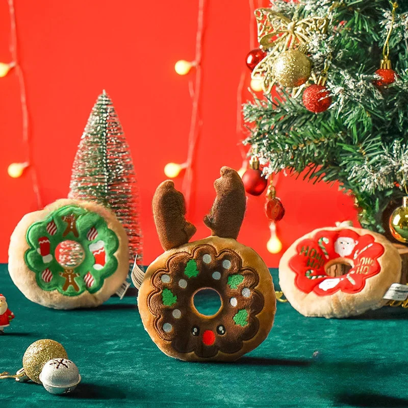 Pet Teddy with Kittens and Dogs Singing and Accompanying Plush Christmas Circle Toys Puppy Toys Dog Accessories Plush 241125