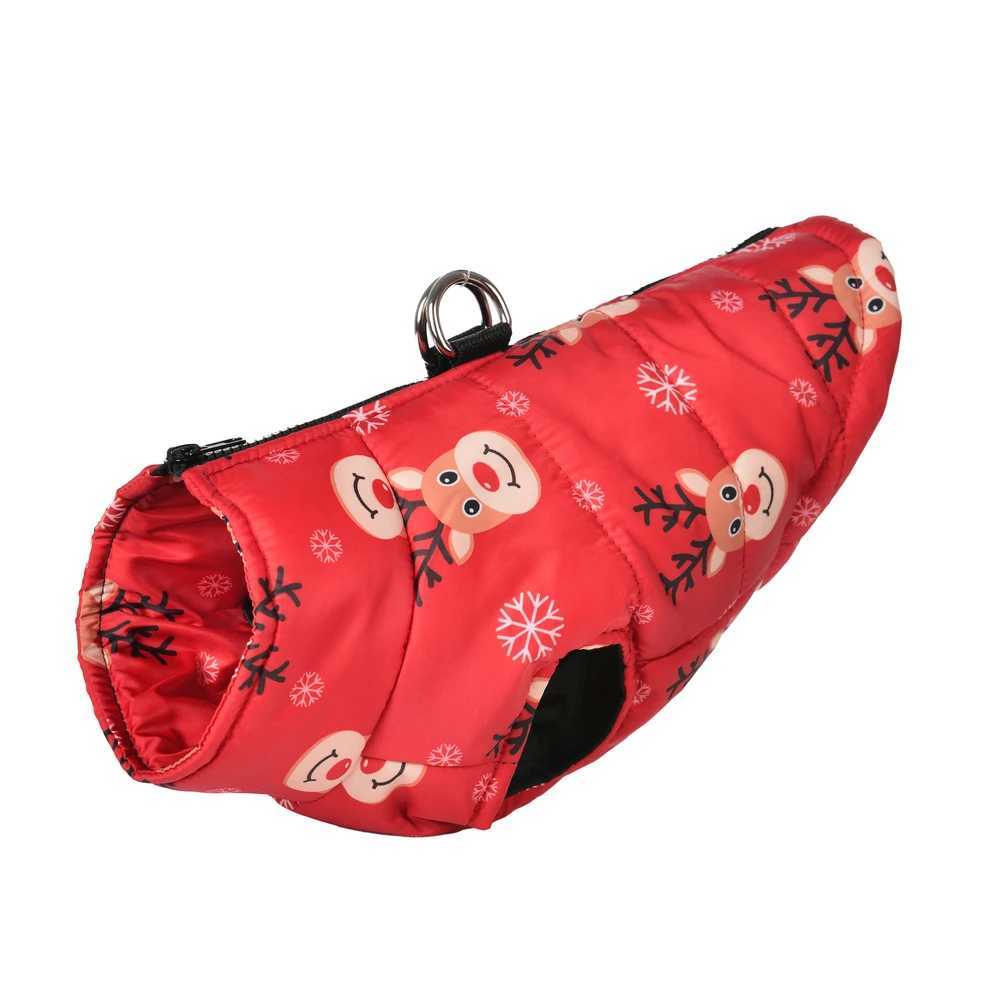 Autumn Winter Dog Clothes for Small Medium Dogs Cats Waterproof Puppy Christmas Print Jacket Coat Yorkshire French Teddy OutfitsXJ241125