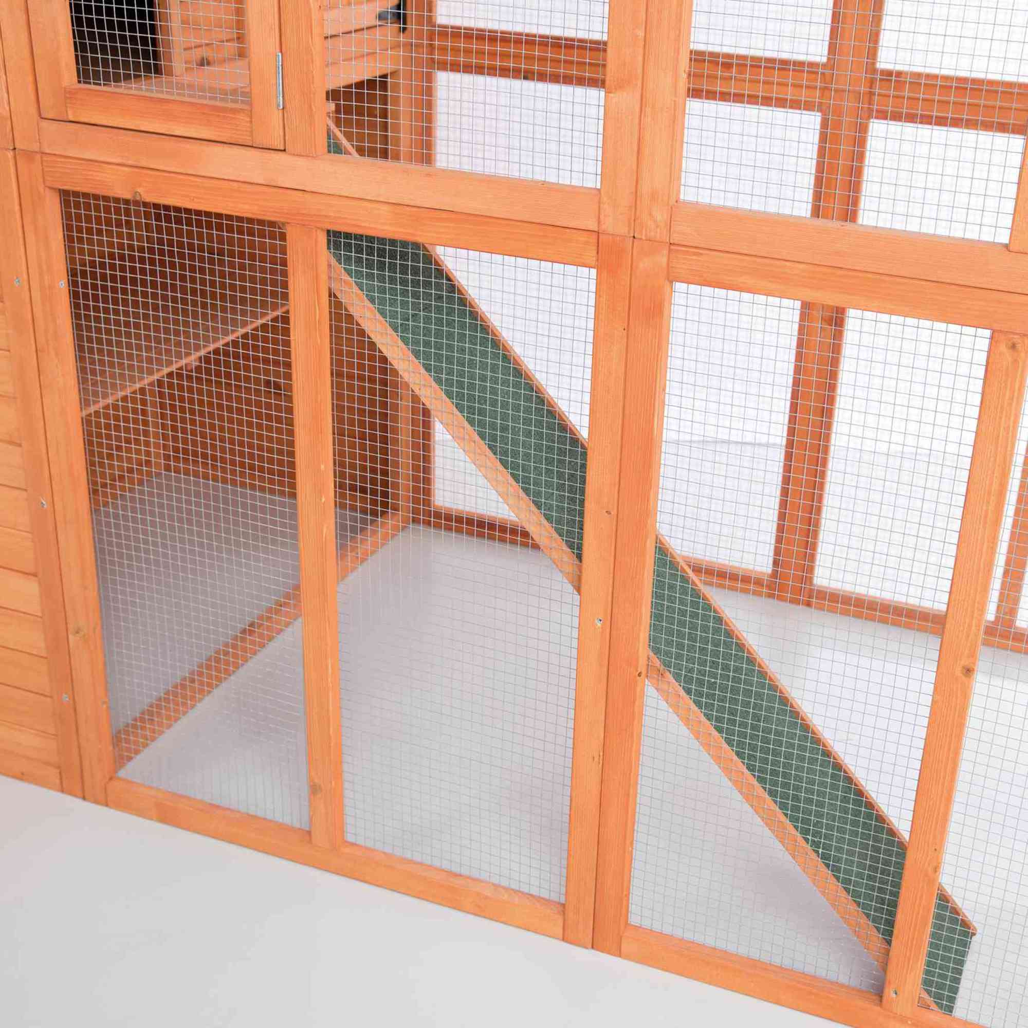 TRIXIE Wooden Outdoor Cat Run, 68.75"H