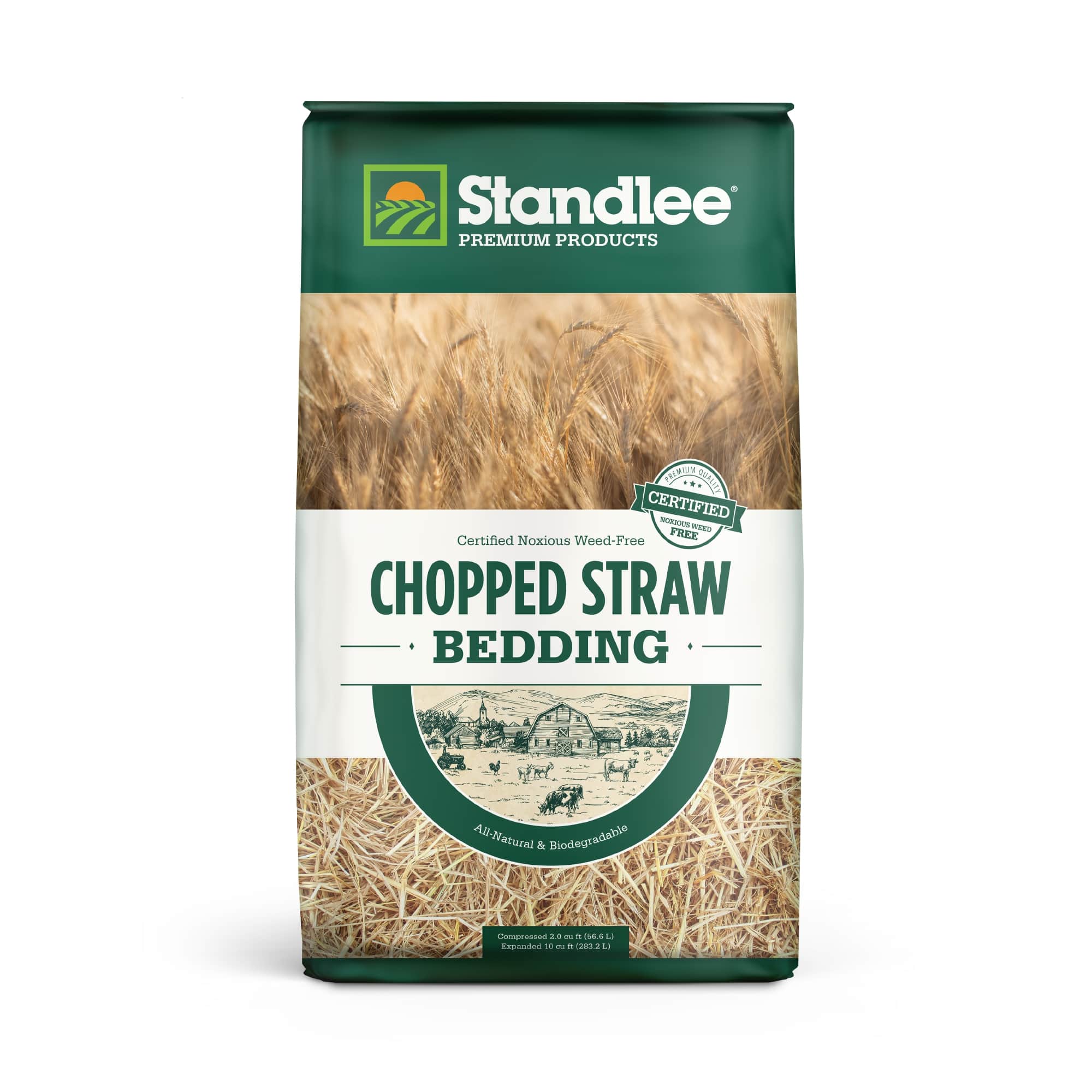 Standlee Premium Products Certified Chopped Straw, 25 lbs.