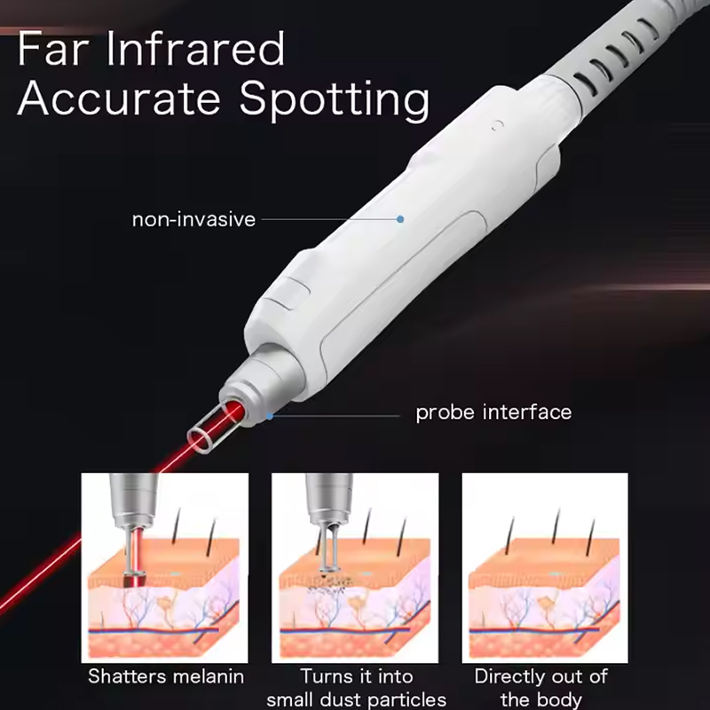 Pores Shrinkage Picosecond Nd Yag Laser Rejuvenation Tattoo Removal far infrared accurate spotting Machine