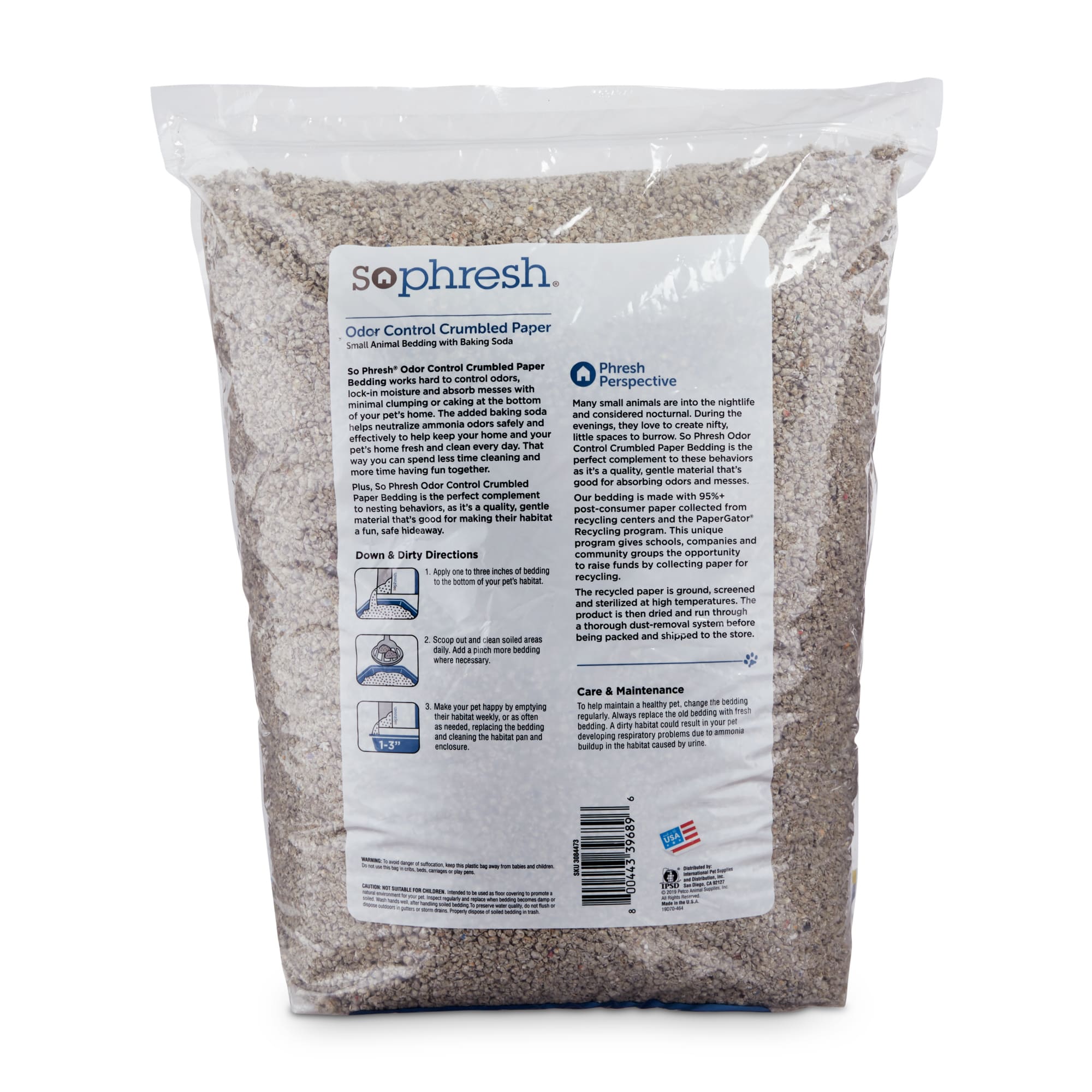 So Phresh Crumbled Paper Small Animal Bedding, 40 L
