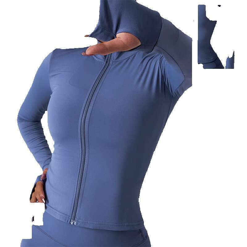 Newest Zipper Long Sleeve Yoga 2PCS High Waist Fiess Sport Gym Suit Sportwear Women Set Workout ClothesTracksuit Academic