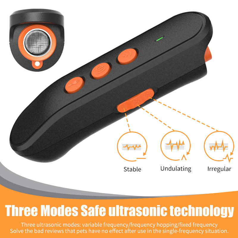 Upgraded Ultrasonic Dog Repeller Training Stop Barking Rechargeable Handheld ultrasonic animal attacks repeller