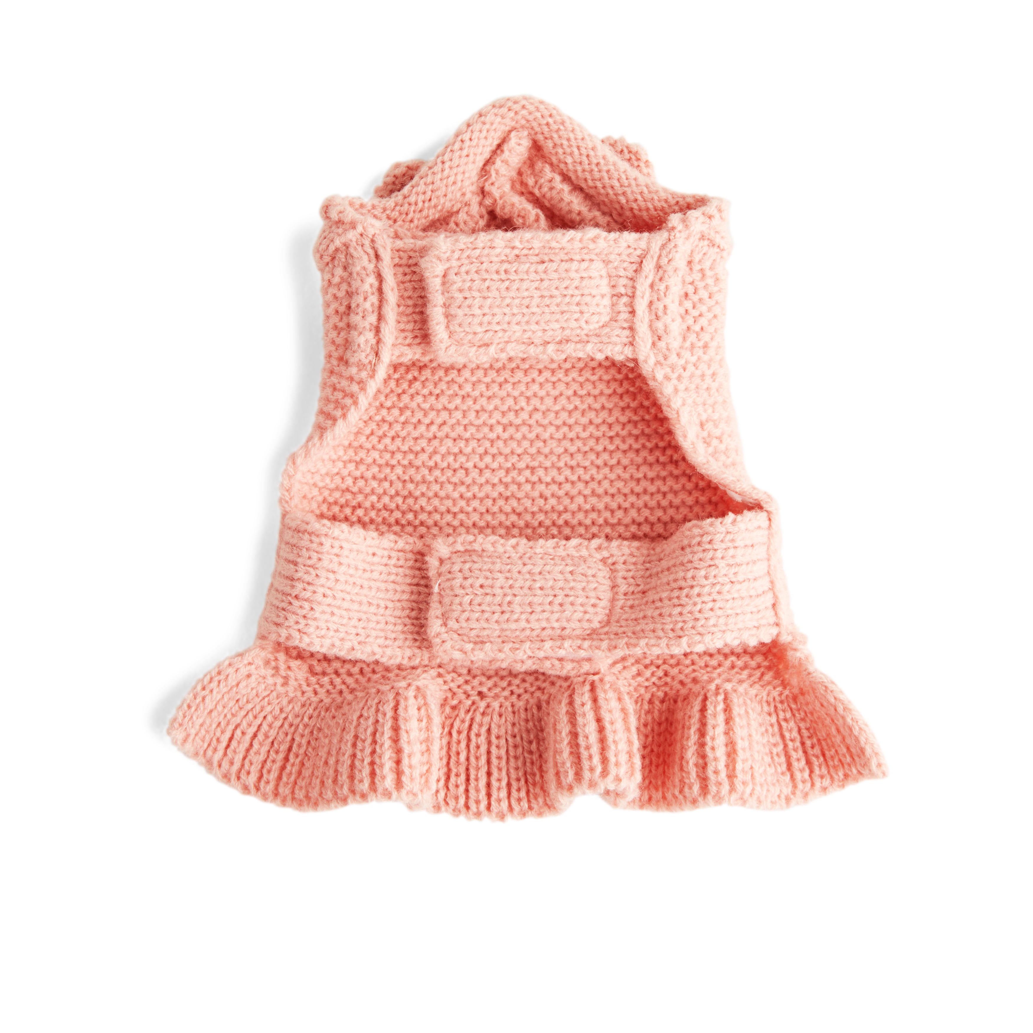 YOULY Blush Teddy Small Animal Dog Hoodie, Pink