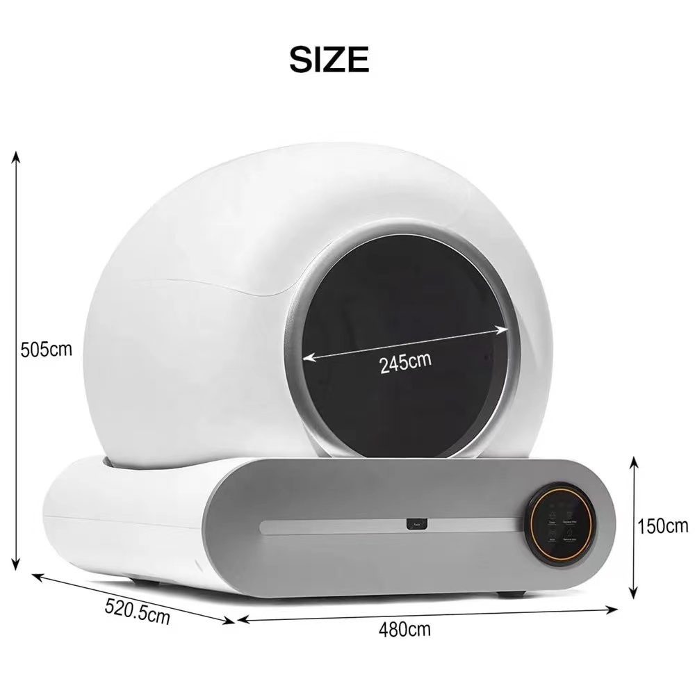 Automatic Electric Cat Toilet Self-Cleaning Tuya APP Controlled Litter Box with Safety Protection for New Cats