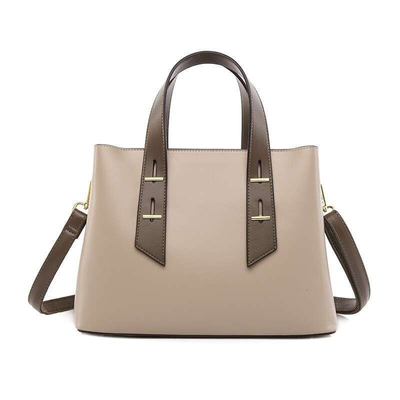 Ladies' Handbag With High-End Feel, Large Capacity Shoulder Fashionable Contrasting Color Commuting Bag, Simple Crossbody Bag