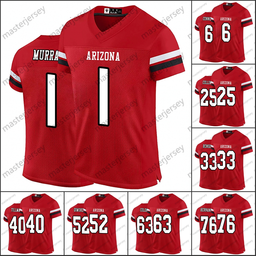 1 Murray Football Jerseys Baker Tillman McBride Boldin Conner Hopkins Watt Boldin Custom All Stitched Name and Number