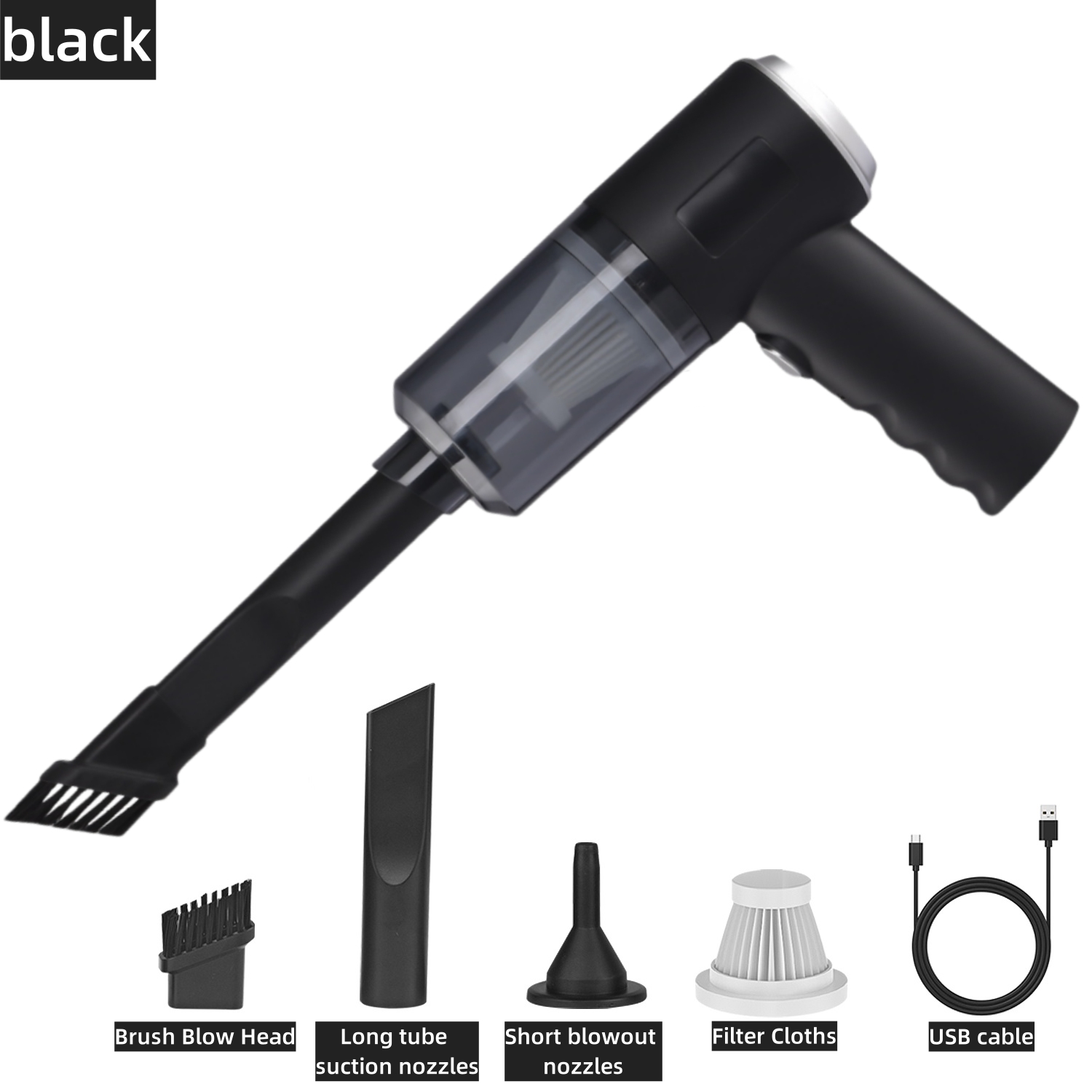Compact Handheld Auto Vac for Easy Cleaning of Cars & Vehicles