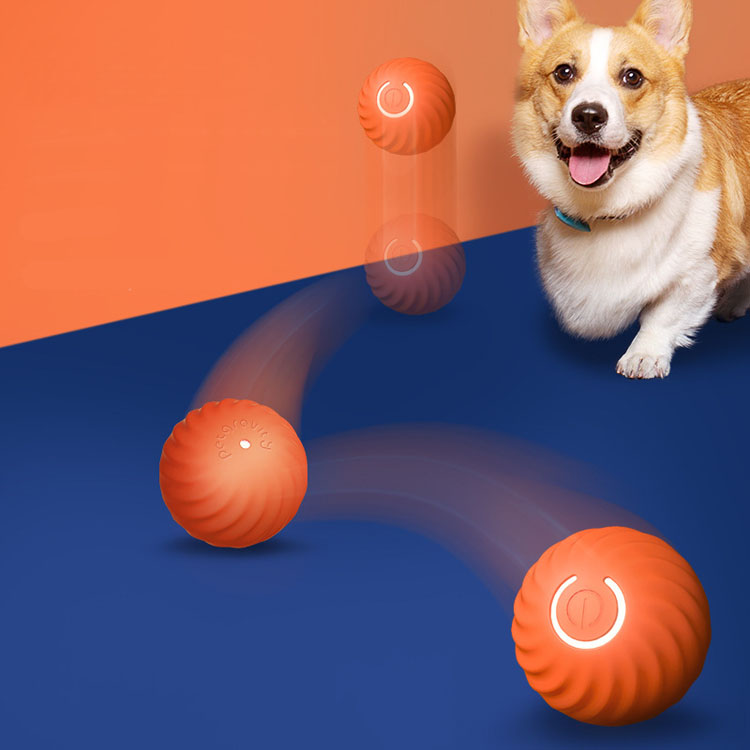 Pet toy hot selling electric intelligent dog cat jumping ball interactive dog toy ball for playing indoor and outdoor