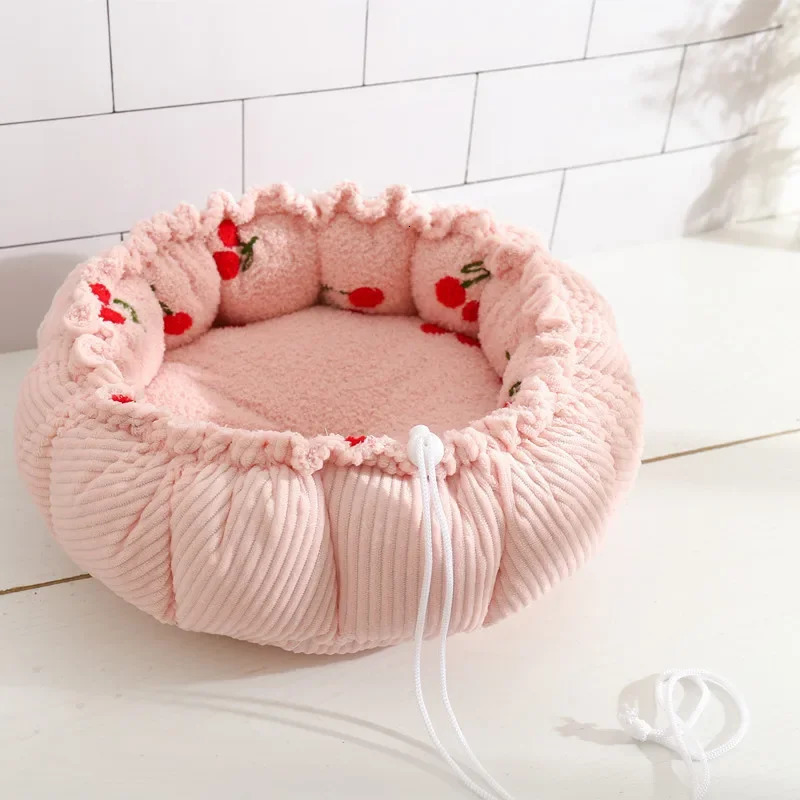 Adjustable Dog Bed Winter Warming Dog Beds Mats with Nonslip Bottom Dog House Bed for Large Small Dogs House Cushion for Dogs 241125