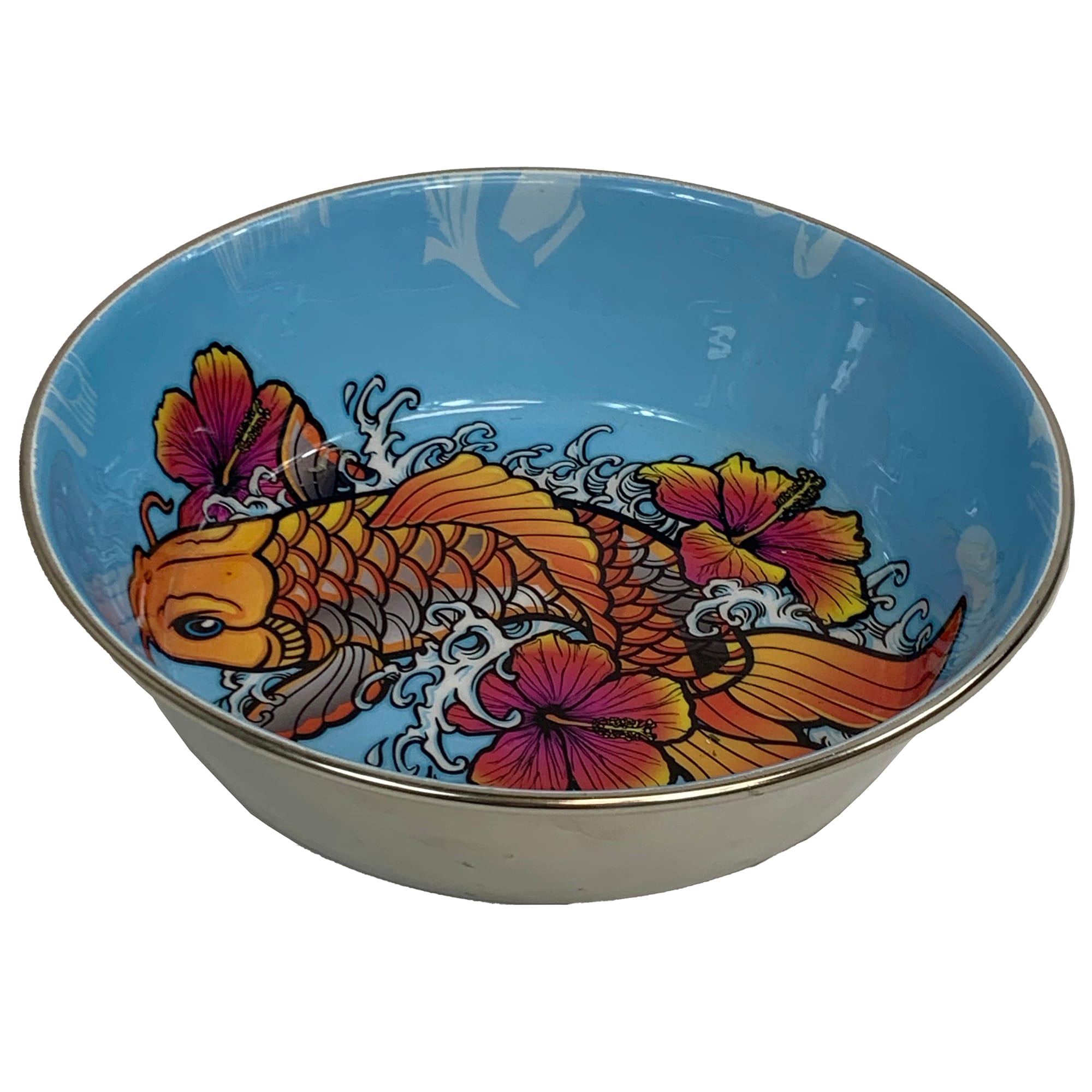 Multipet Komodo Reptile Bowl with Koi Design, Large