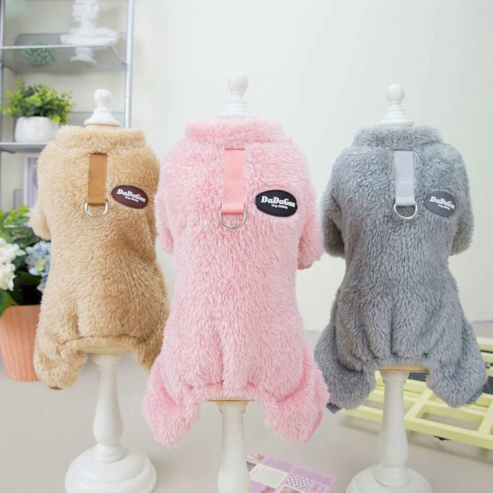 Pet Four-Legged Fleece Soft Jumpsuit Pet Puppy Kitten Winter Warm Coats for Small Medium Dogs Cats acket Clothing ChihuahuaXJ241125