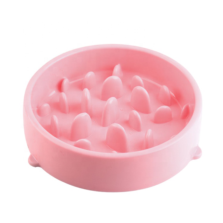 2023 Hot Sell No-spill Dog Water Bowl Pet Slow Water Feeder Cat Silicone Portable Pet Bowl