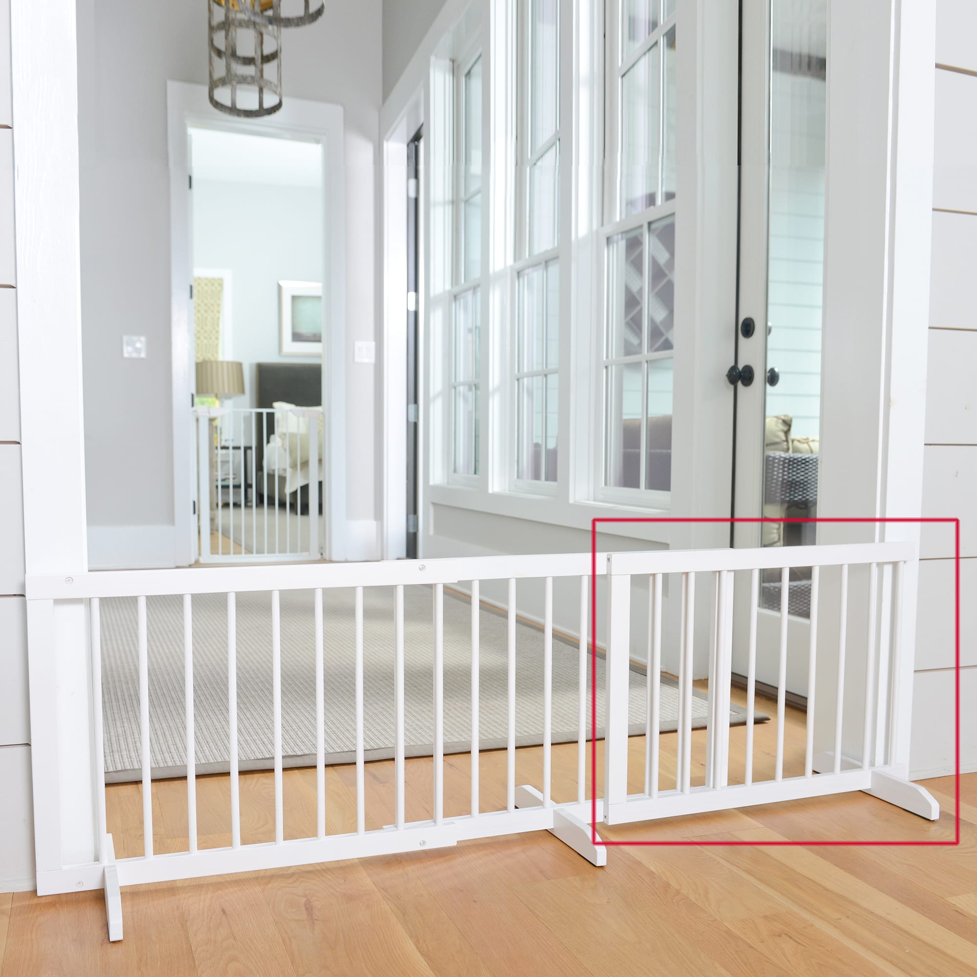 Cardinal Gates White Step-Over Pet Gate Extension, 1" L X 22" W X 20" H