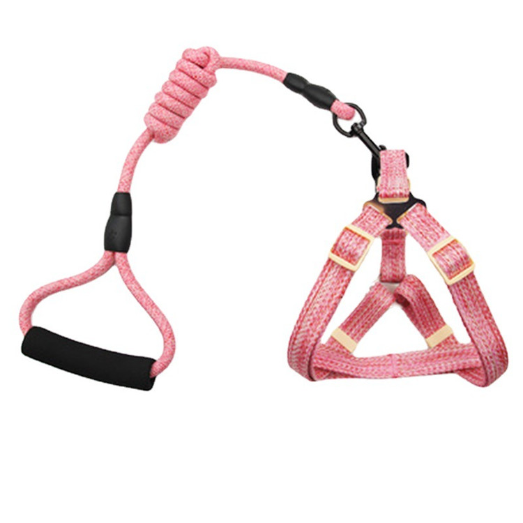 Dog Pet Collars Leashes Reflective Pet Leashes Rope Leash Collar Harness Set