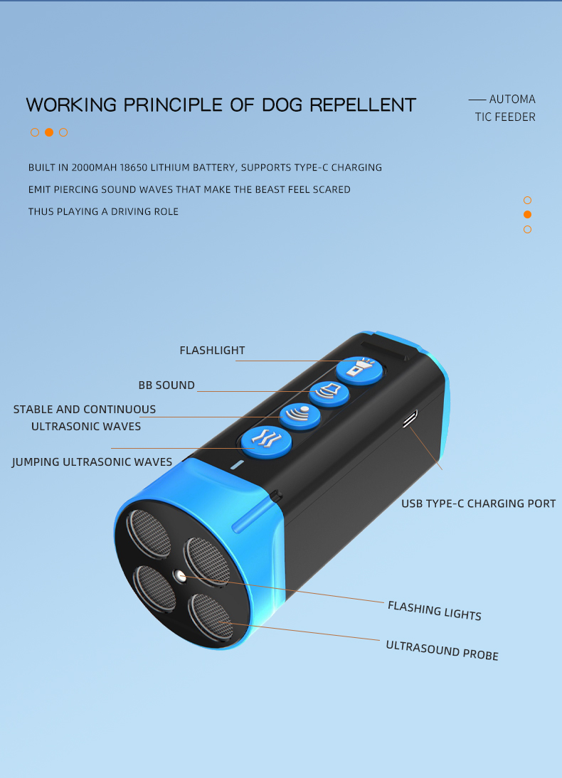 iPetDog Best Selling High Quality Stop Anti Dog Barking Device Remote Control Trainer Silencer Ultrasonic Dog Control Device