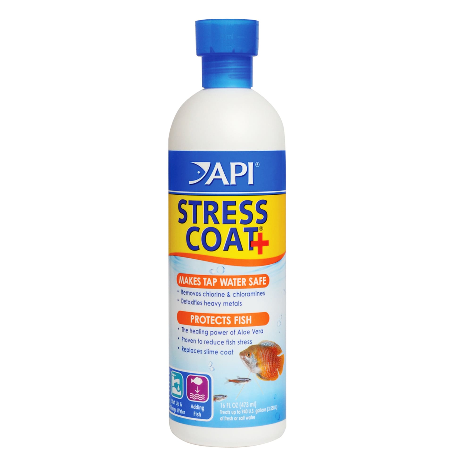 API Stress Coat Aquarium Water Conditioner, 16 oz.