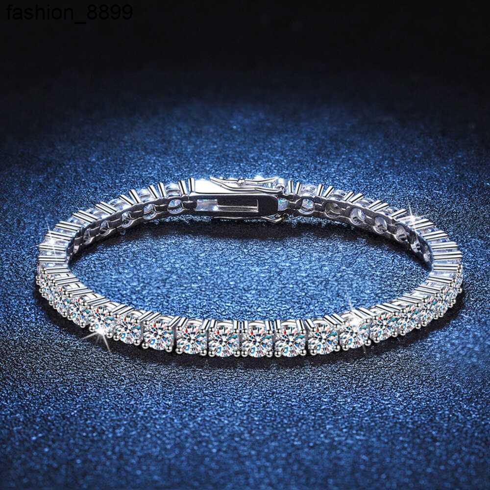 By testing 2mm-5mm VVS diameter woman Sterg Sier lab grew Moissanite tennis tennis ring
