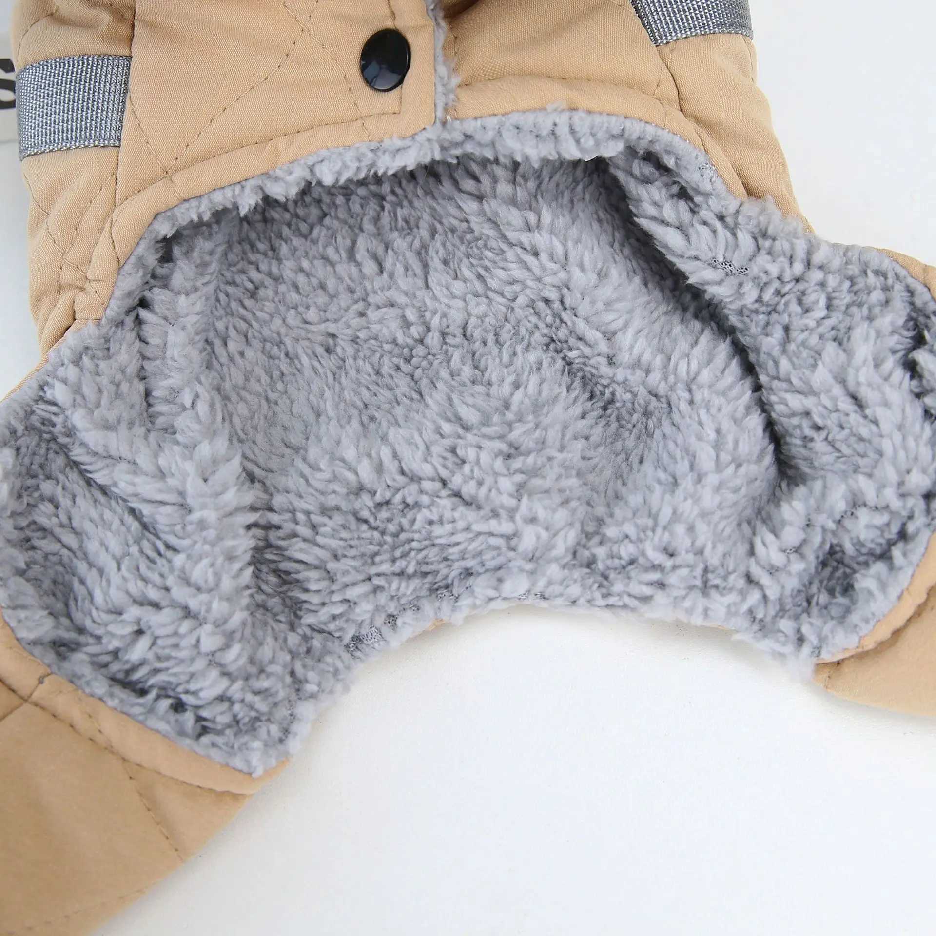 Fur Collar Dog Overalls with D Ring Winter Dog Clothes for Small Dogs Puppy Jumpsuit Chihuahua Jacket Poodle Costumes Pet CoatsXJ250109