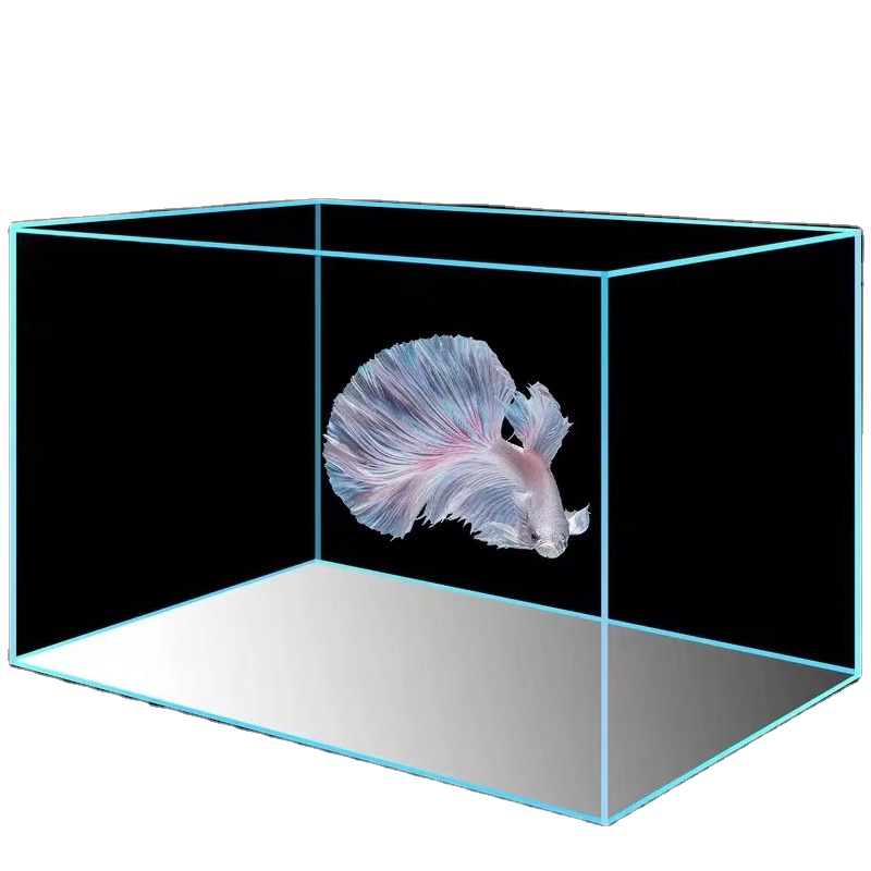 42 Gallon Large Open Crystal Ultra White Glass Fish Tank Landscape Coral Culture Aquarium