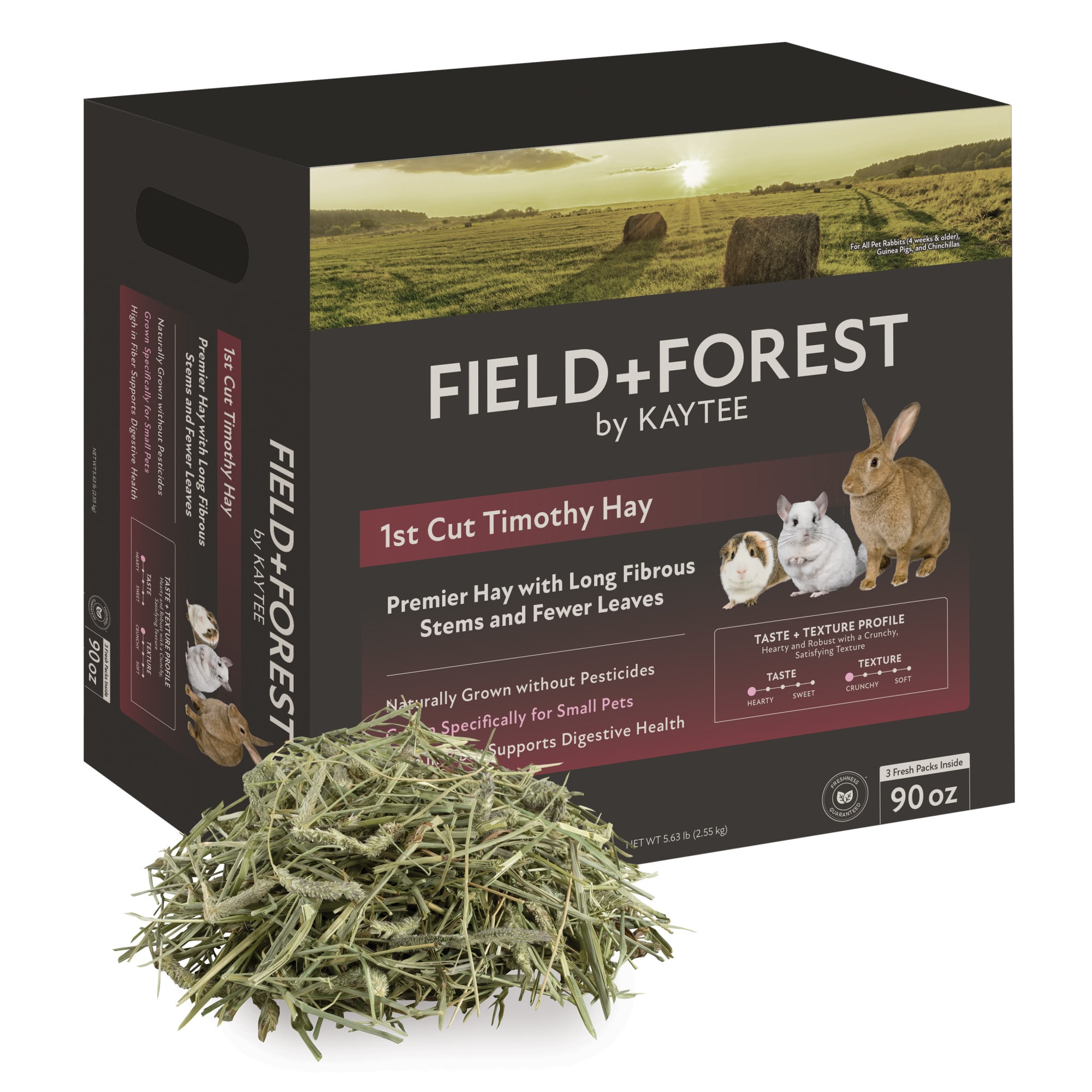 Kaytee Field+Forest 1st Cut Timothy Hay for Rabbits & Small Animals, 90 oz.