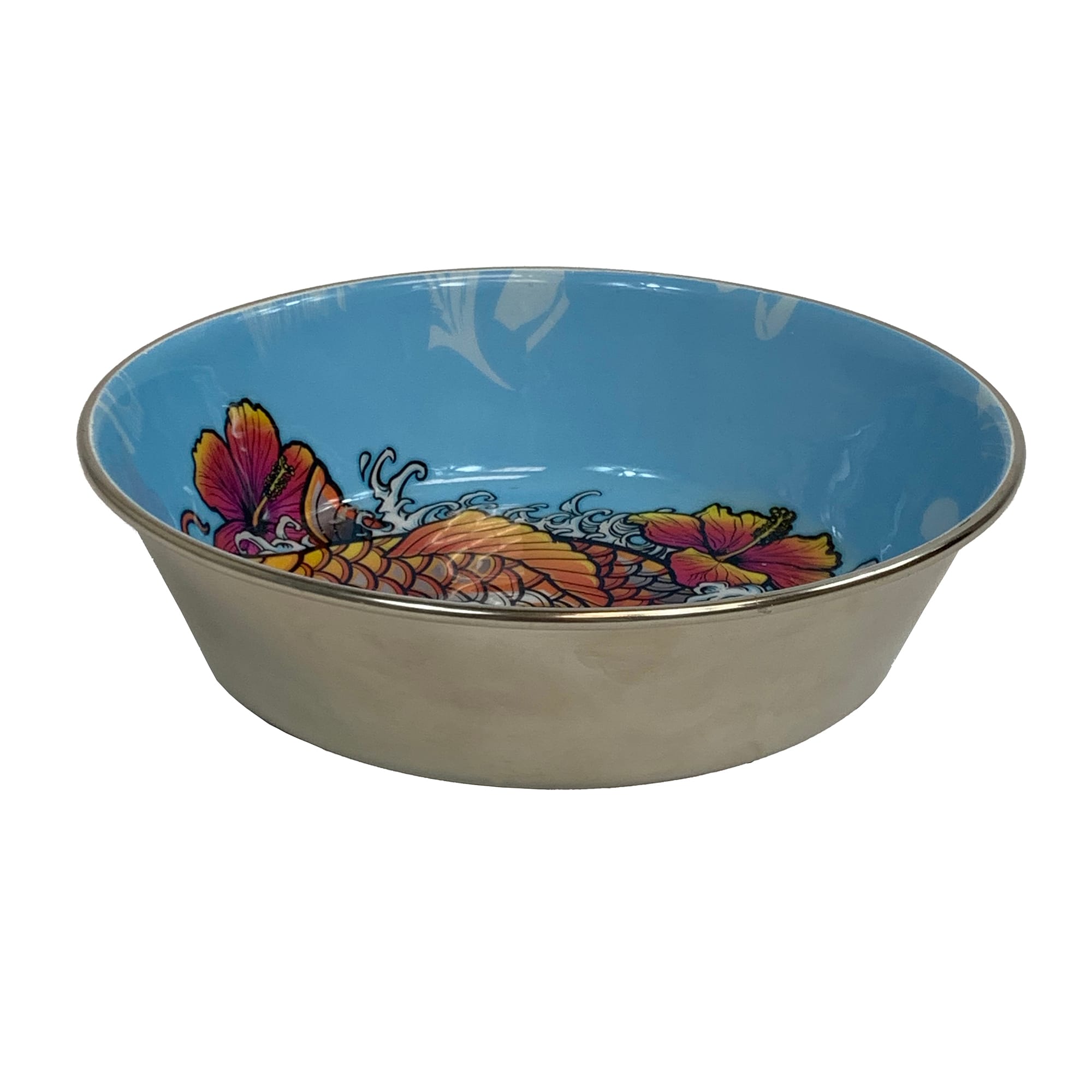 Multipet Komodo Reptile Bowl with Koi Design, Large