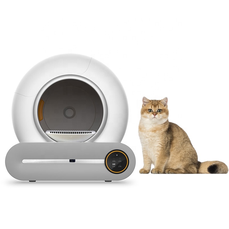 Fashion Design Low Noise App Wifi Touch Control Intelligent Electric Self Cleaning Smart Automatic Cat Litter Box Cleaner