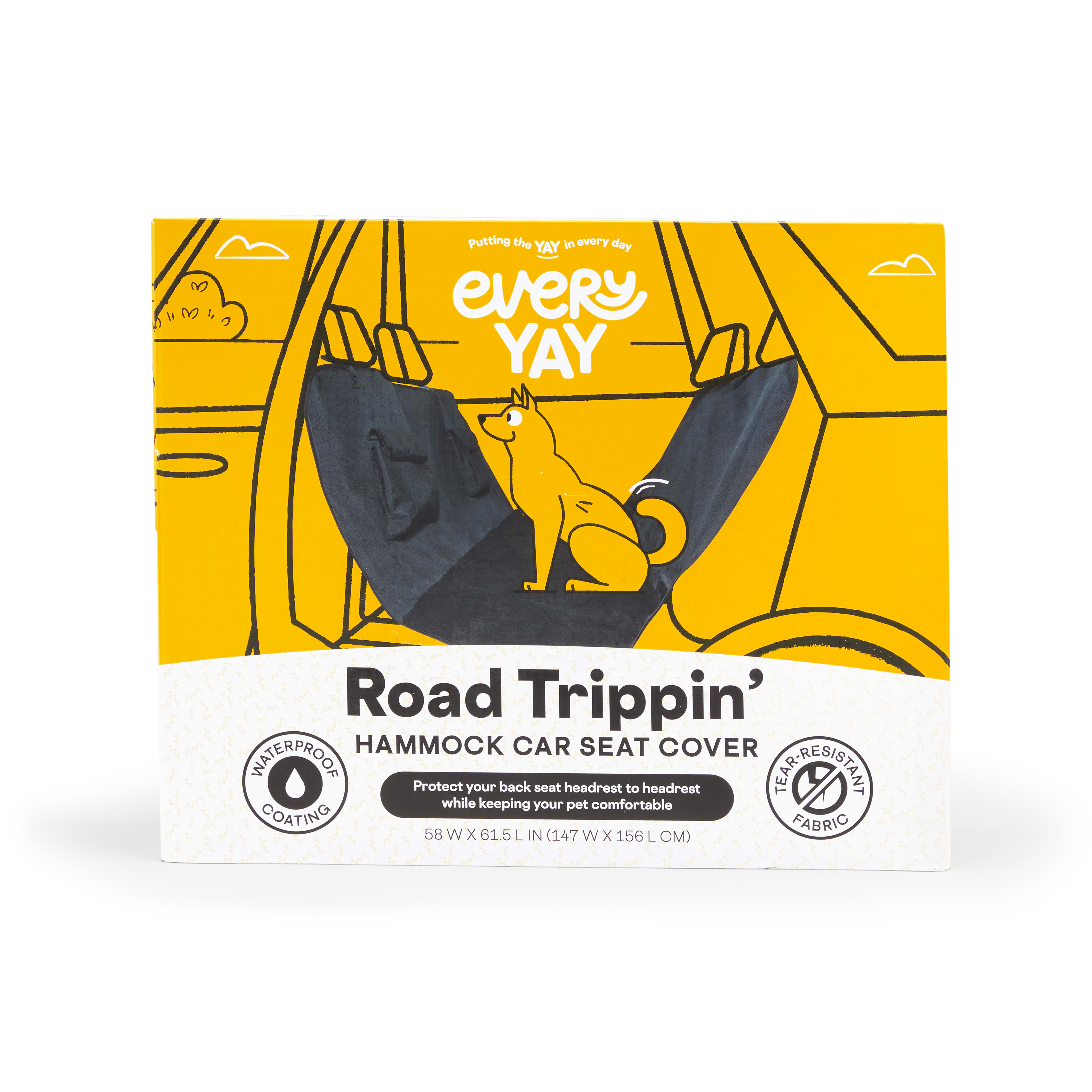 EveryYay Essentials Road Trippin' Black Car Hammock