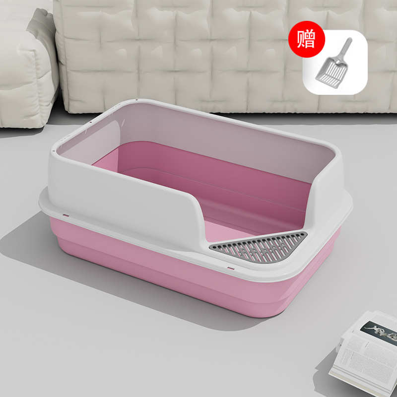 Factory Wholesale Luxury Cat Litter Puppy Shaped Box Litter Box For Cats Toilet Pan Cat Litter Box Detachable Easy To Clean
