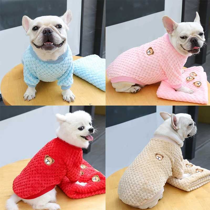 Pet Autumn and Winter Fleece Clothes Dog Cat Warm Coat Small Dogs Clothing Chihuahua CostumesXJ241125