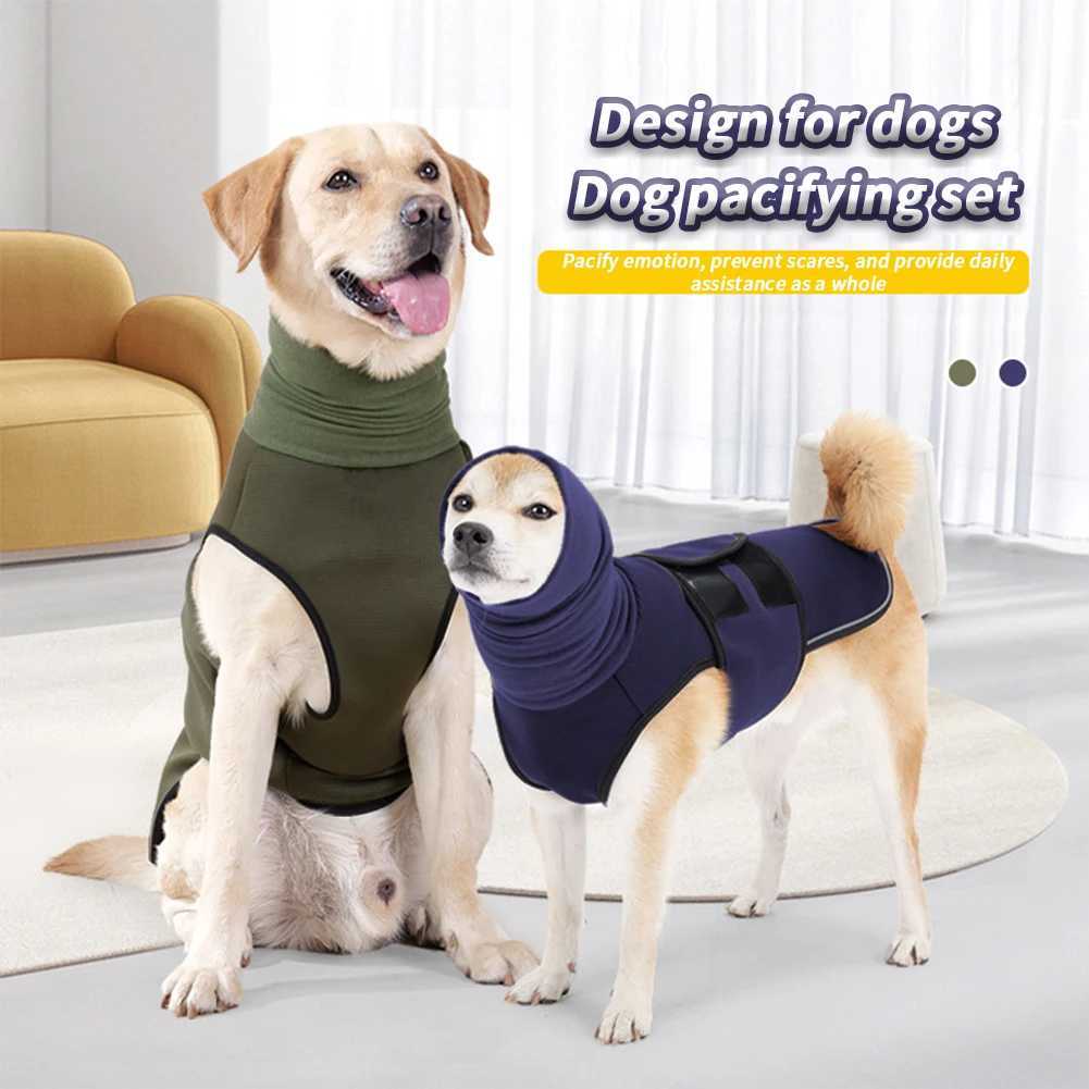Dog Anxiety Vest Breathable Dogs Comfort Anxiety Shirts Puppy Soft Jacket With Reflective Stripe Anxiety Calming CoatXJ241125