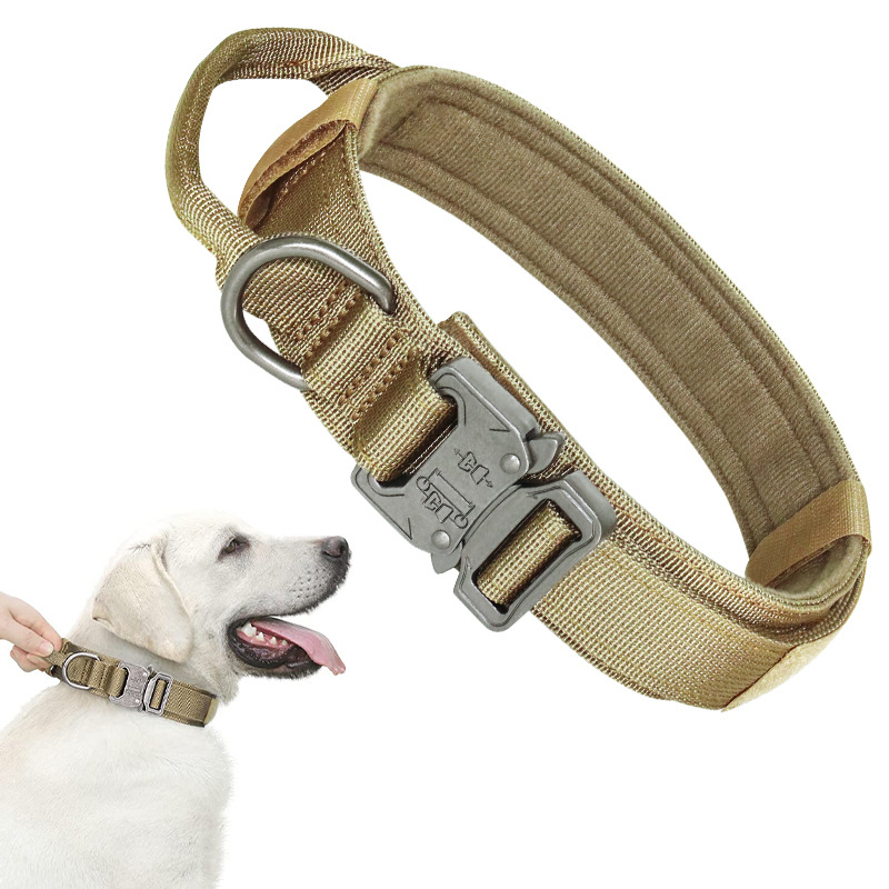 Strong Dog Military Tactical Collar Pet Bungee Leash Durable Nylon Pet Training Collars With Handle Large Dogs French Bulldog