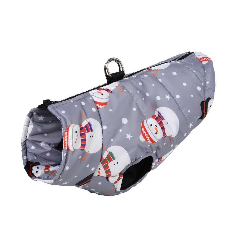 Autumn Winter Dog Clothes for Small Medium Dogs Cats Waterproof Puppy Christmas Print Jacket Coat Yorkshire French Teddy OutfitsXJ241125