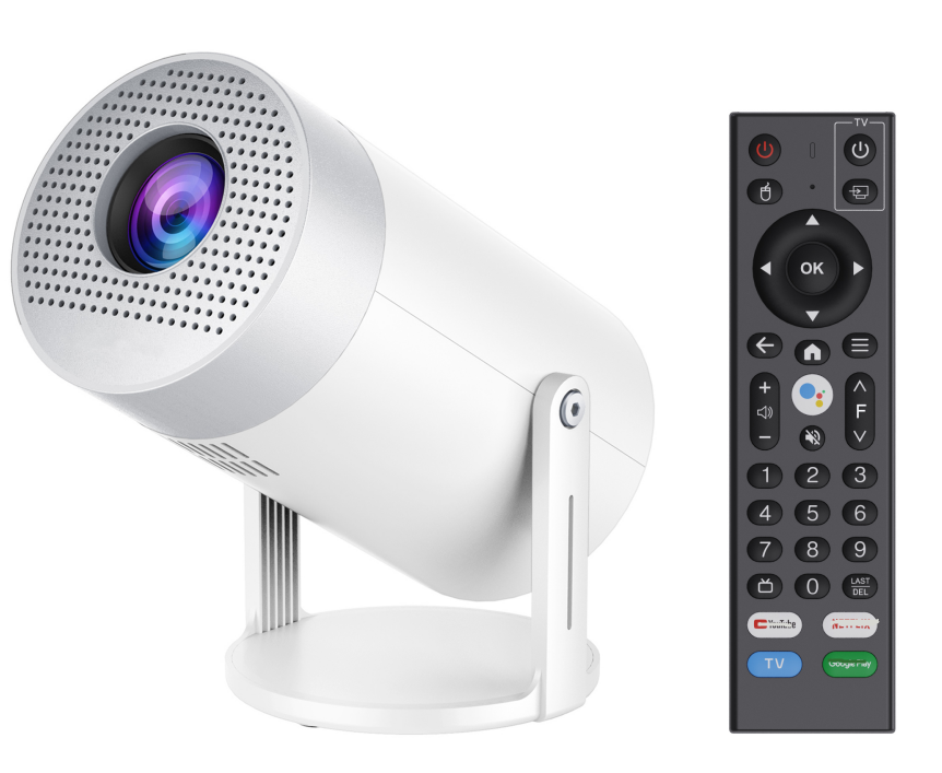 MG50 1G/8G ATV Smart Projector Android 9.0 Hi3751V352 Mali-G31 Dual band WiFi6 + BT5.0Module 720P MG50 LCD Smart Projector