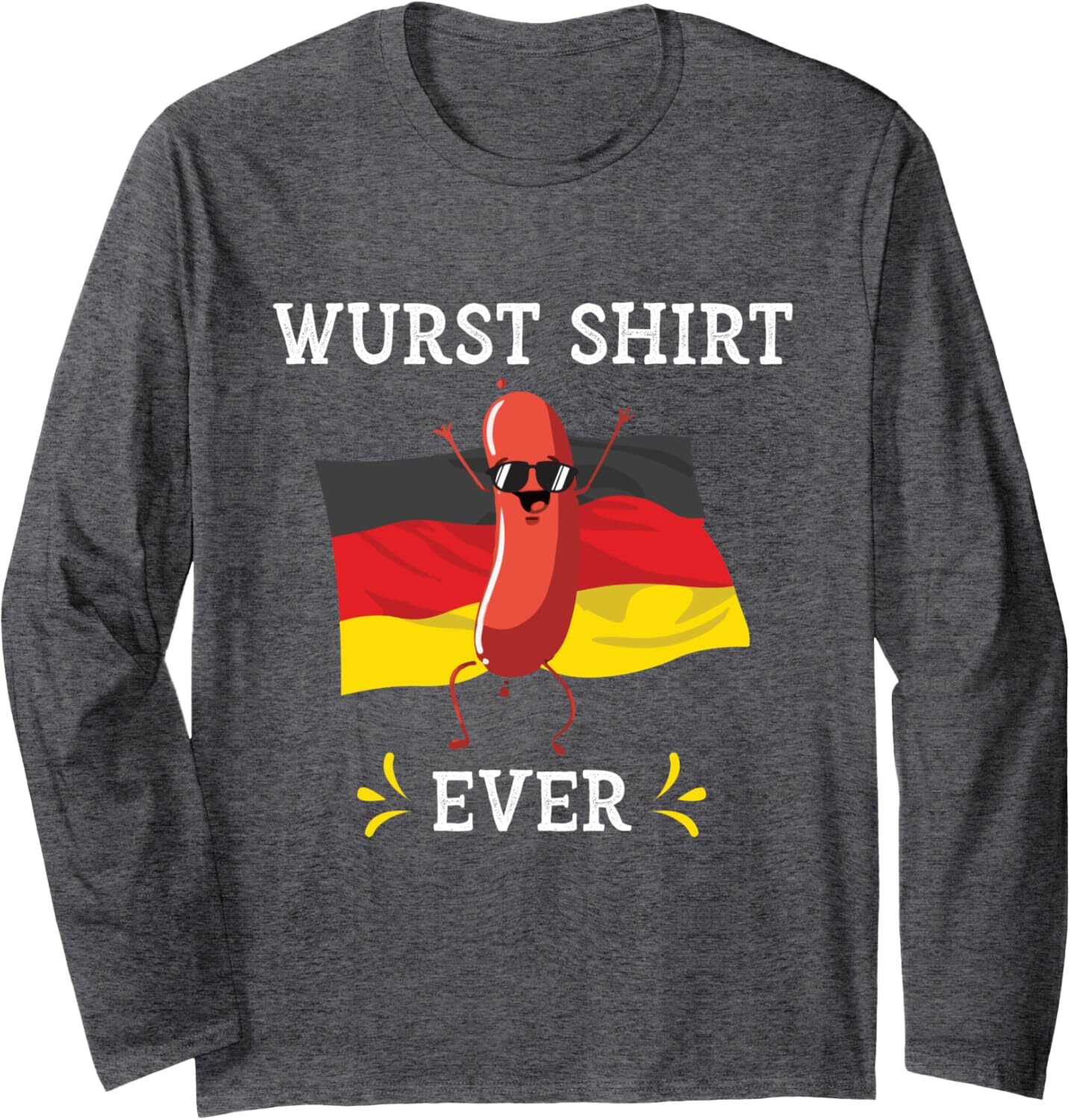 Long Sleeve Shirts for Men sweatshirt Wurst Ever Funny Oktoberfest German Sausage Germany Long Sleeve Streetwear Casual tops clothes Fashionable, tren