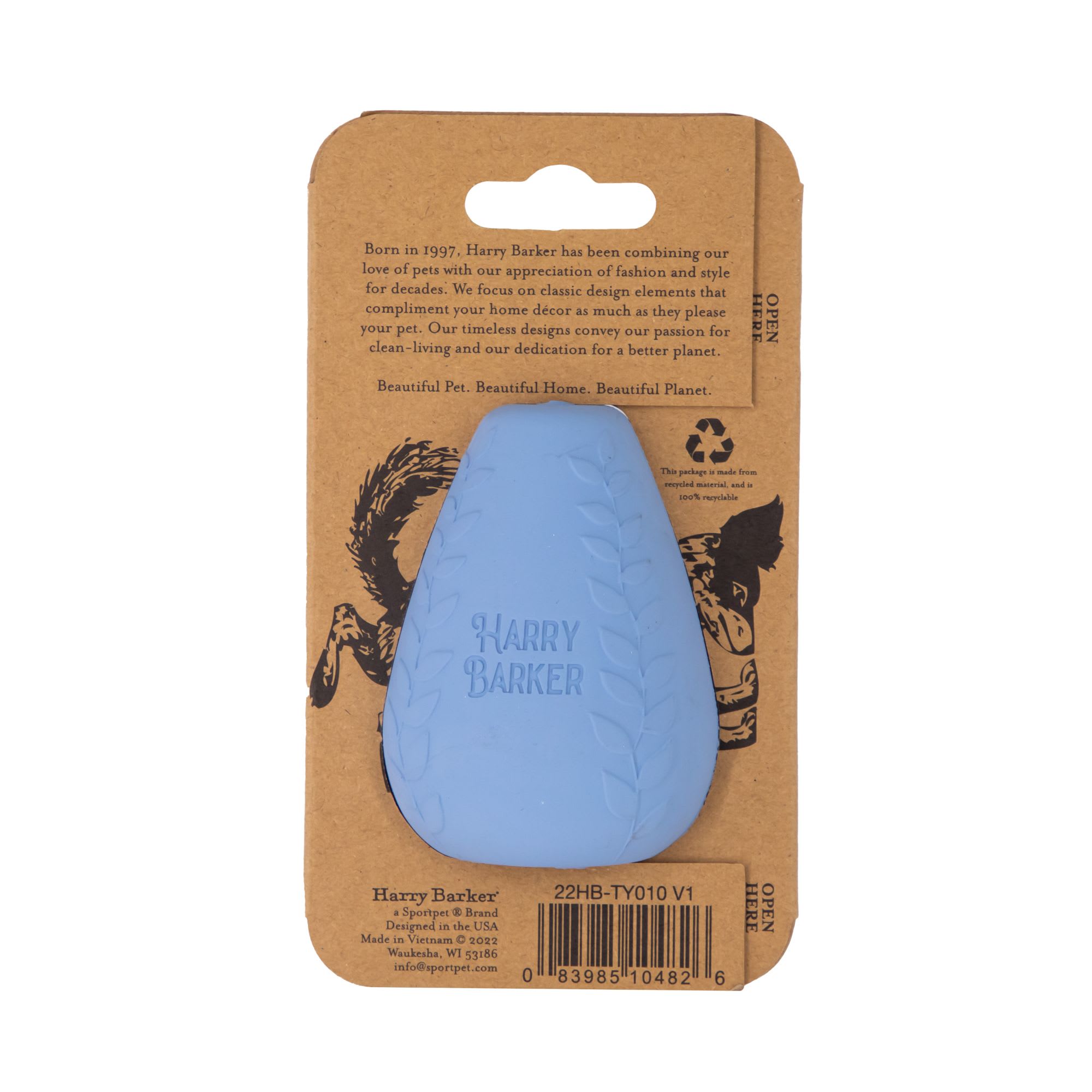 Harry Barker Durable Rubber Treater Dog Toy, X-Small