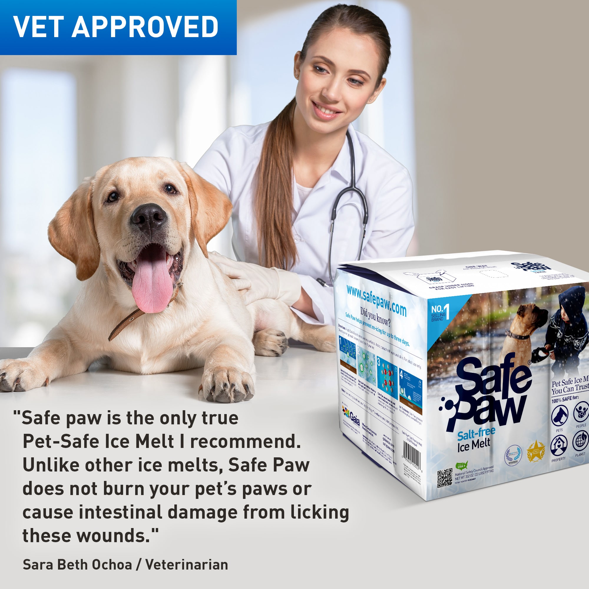 Safe Paw Ice Melter for Dogs, 22 lbs.