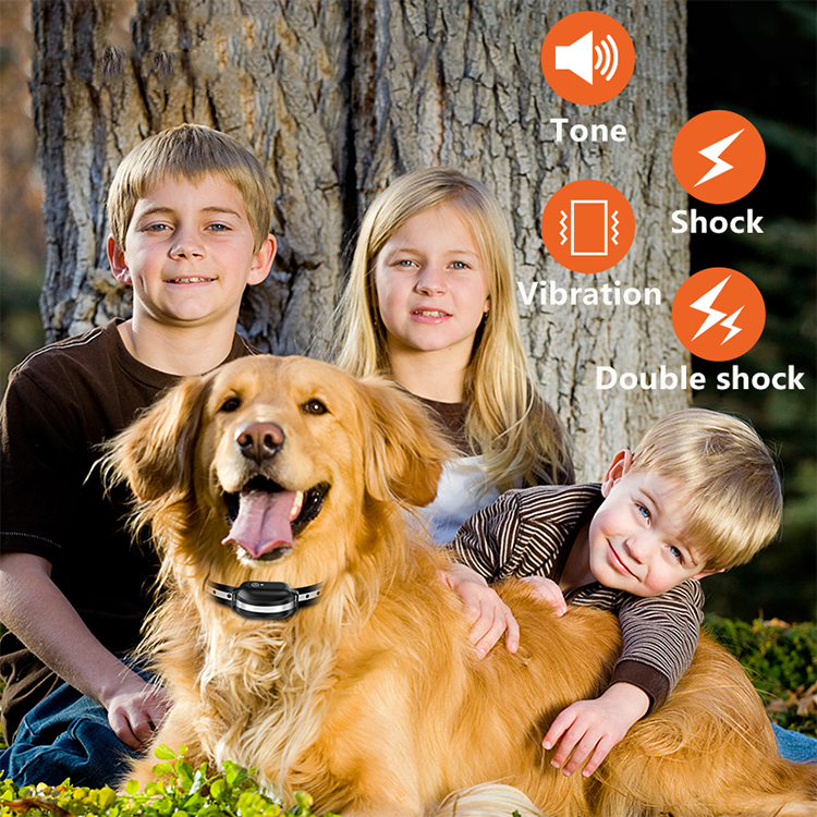 1000m Electric pet dog training collar waterproof and anti-barking rechargeable remote control dog collar with LCD display