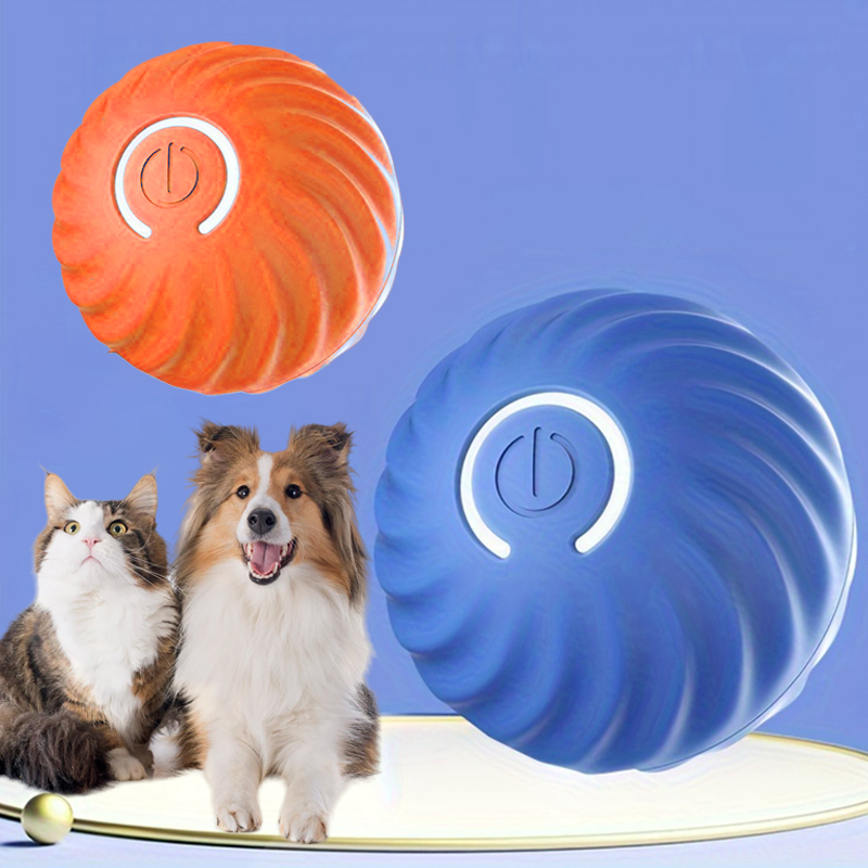 Interactive Dog Toy Ball Electronic Dog Toy Smart Moving Ball Automatic Jump Roll Ball for Puppy Cat Dog Product
